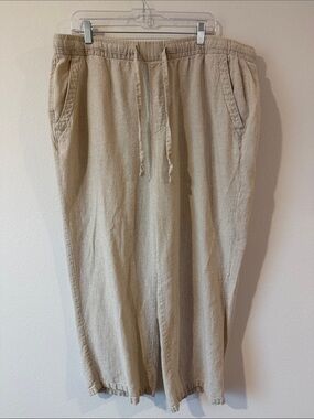 Old navy linen mix pants XL